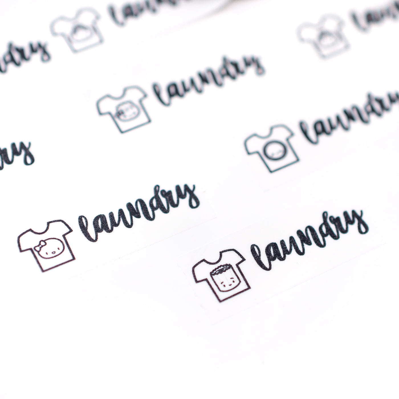 Scripts - Laundry Washi (1" Perforated, 10mm)