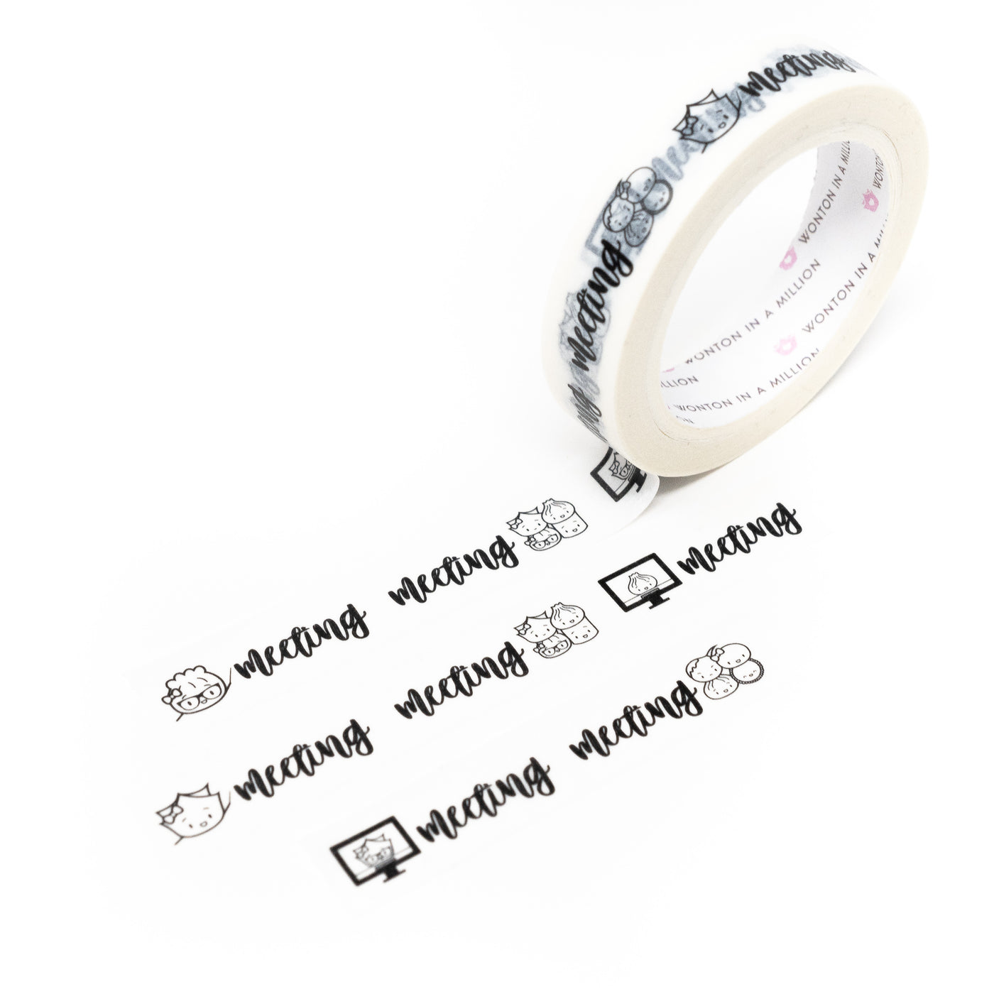 Scripts - Meeting Washi (1" Perforated, 10mm)