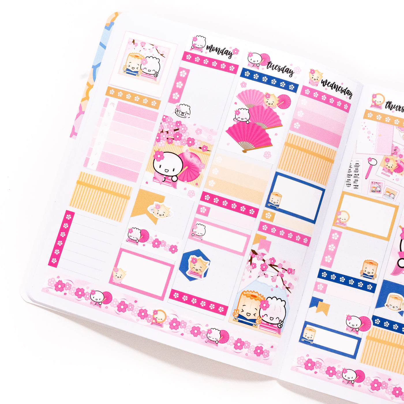 Sakura Weekly Sticker Kit (Standard Vertical)