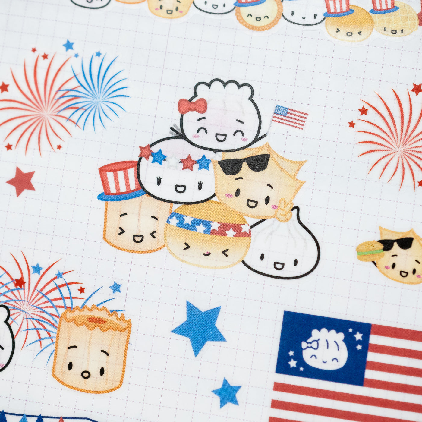 HS032 | July 4th Washi Stickers