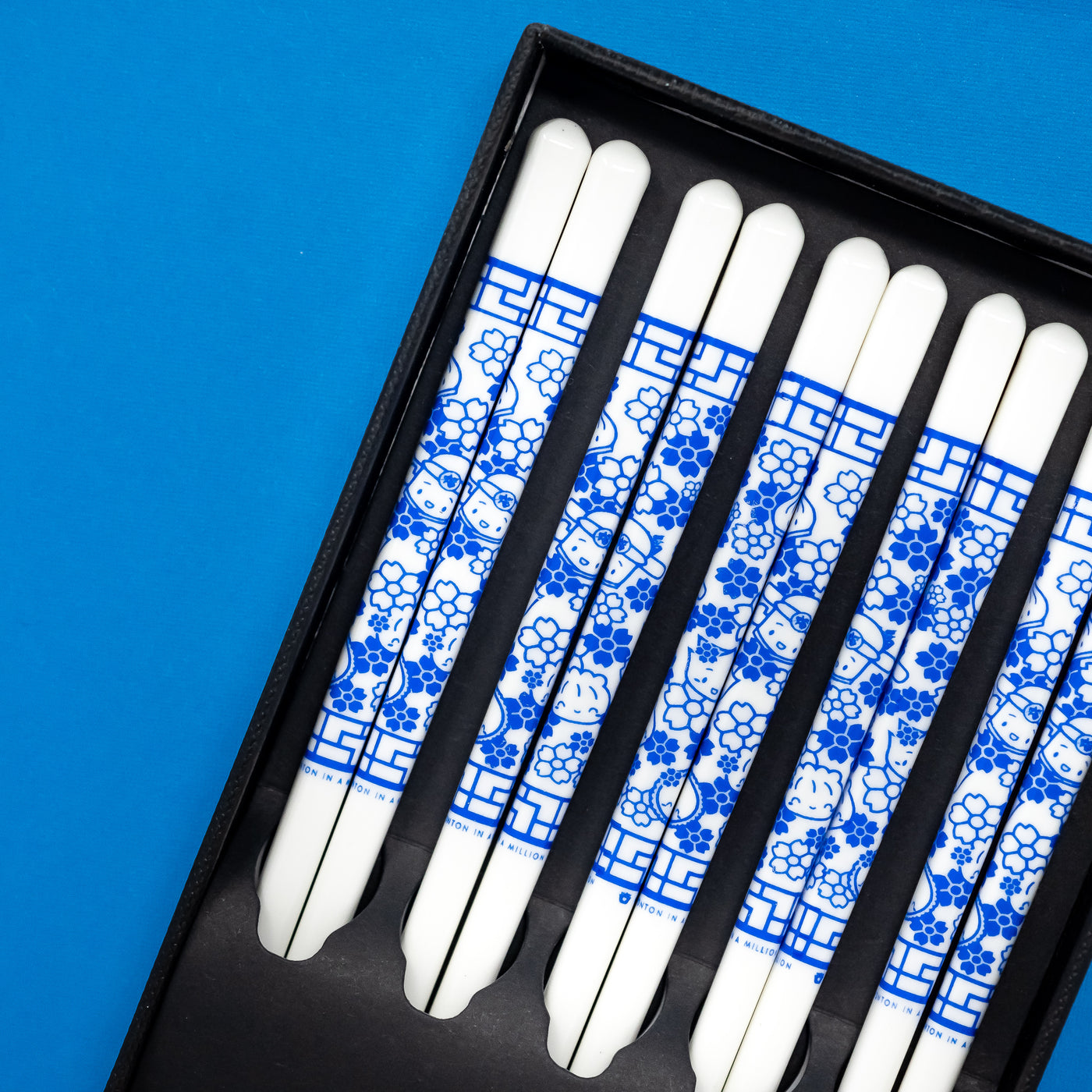 MISC032 | Porcelain Blue Chopsticks Set (Set of 5 Pairs)