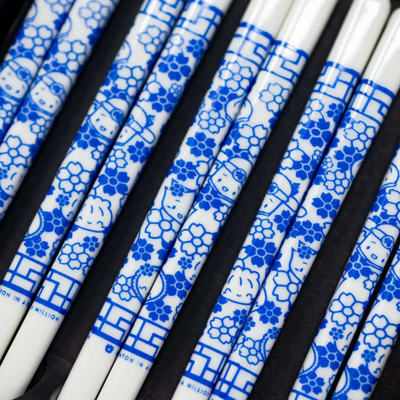 Porcelain Blue Chopsticks Set (Set of 5 Pairs)