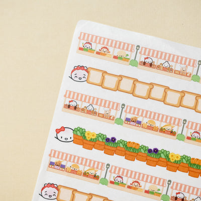 Farmer's Market Washi Strip Stickers