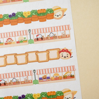 Farmer's Market Washi Strip Stickers