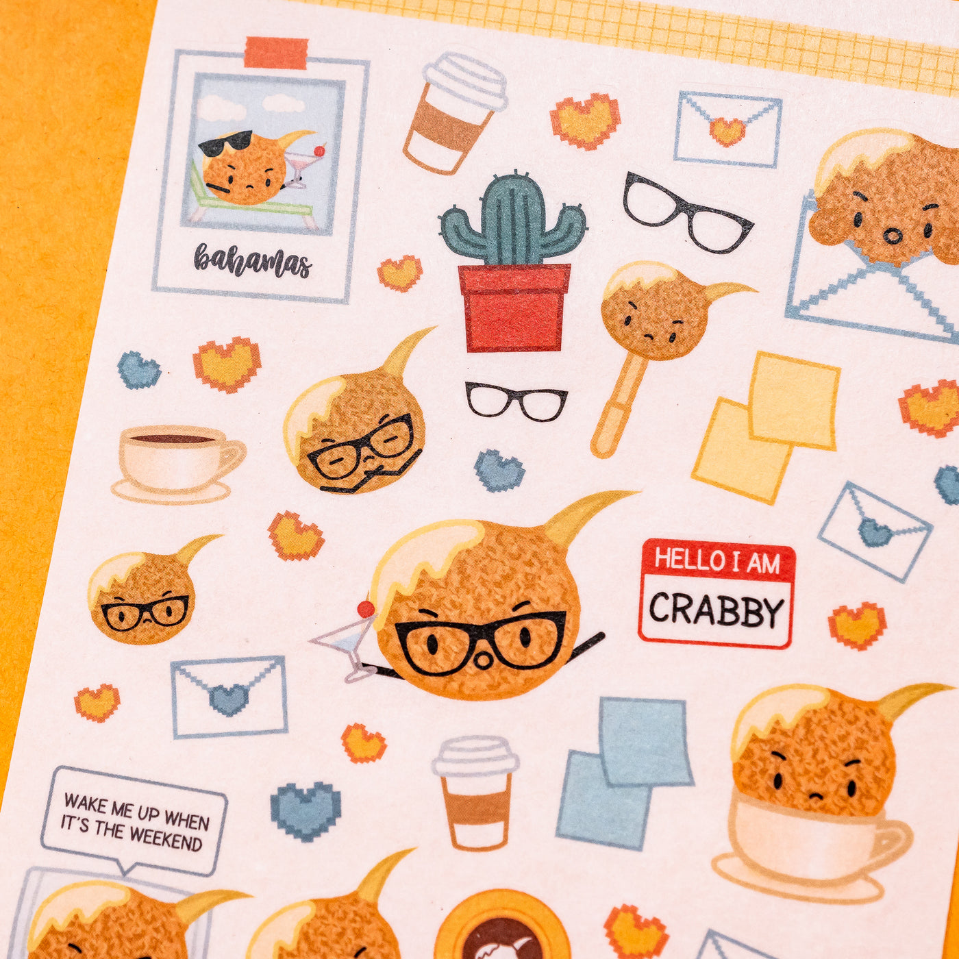 Crabby Washi Stickers