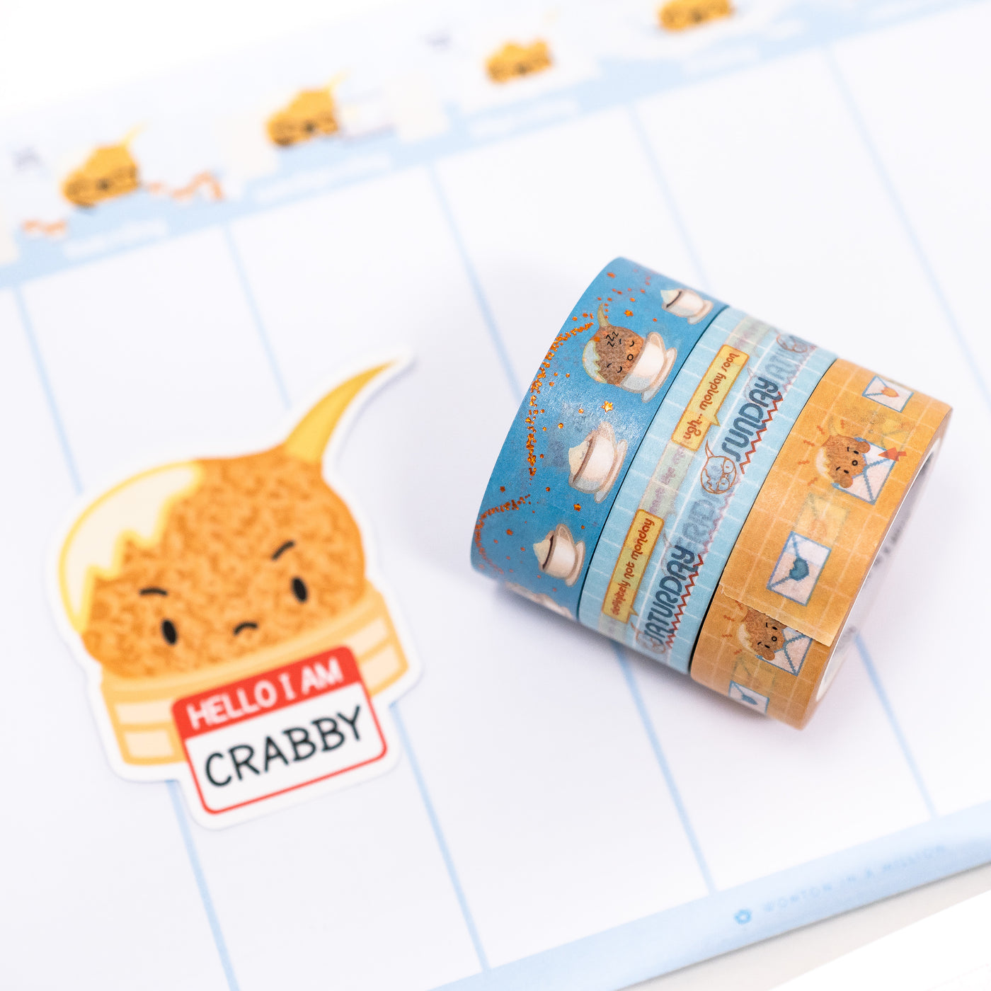 Hello, I'm Crabby Vinyl Sticker