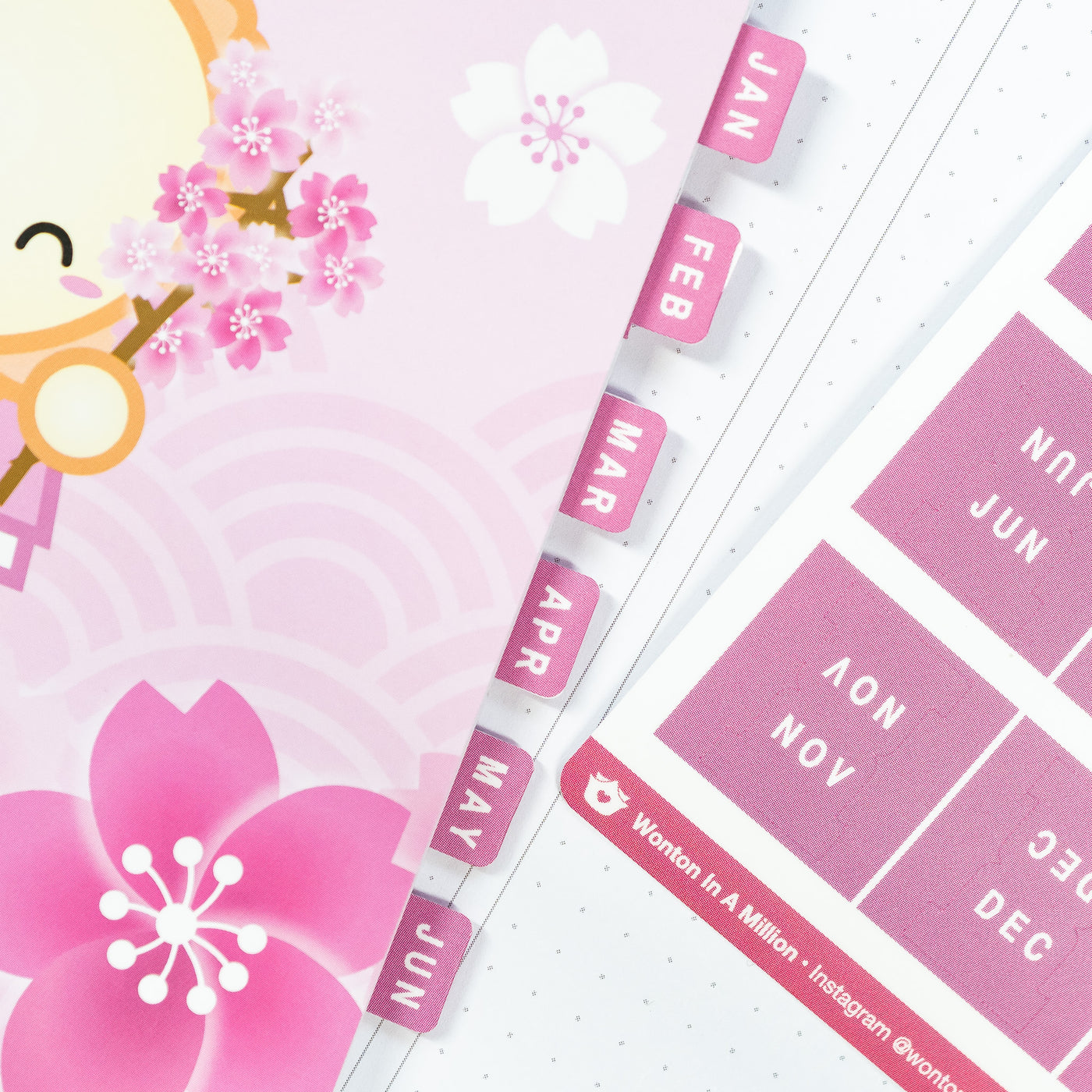 Sakura Monthly Tab Stickers
