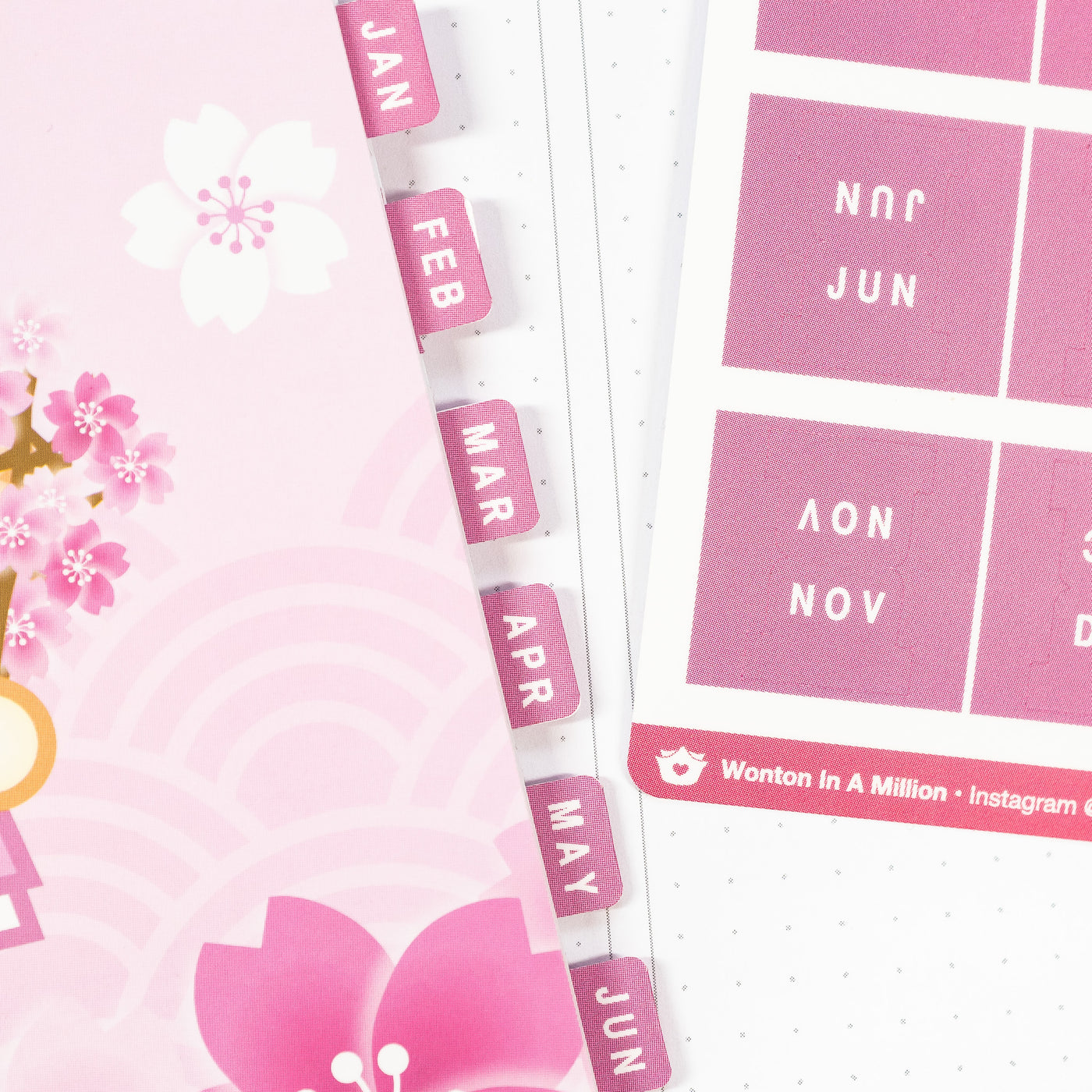 S355 | Sakura Monthly Tab Stickers
