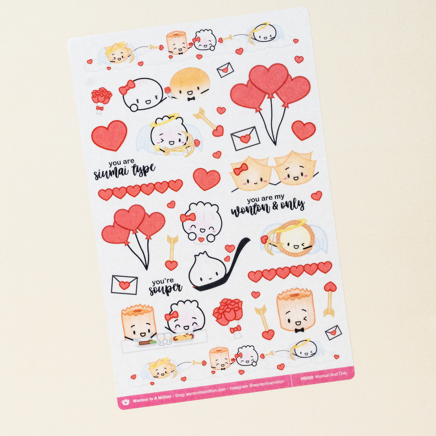 HS050 | Valentine Wonton And Only Washi Stickers