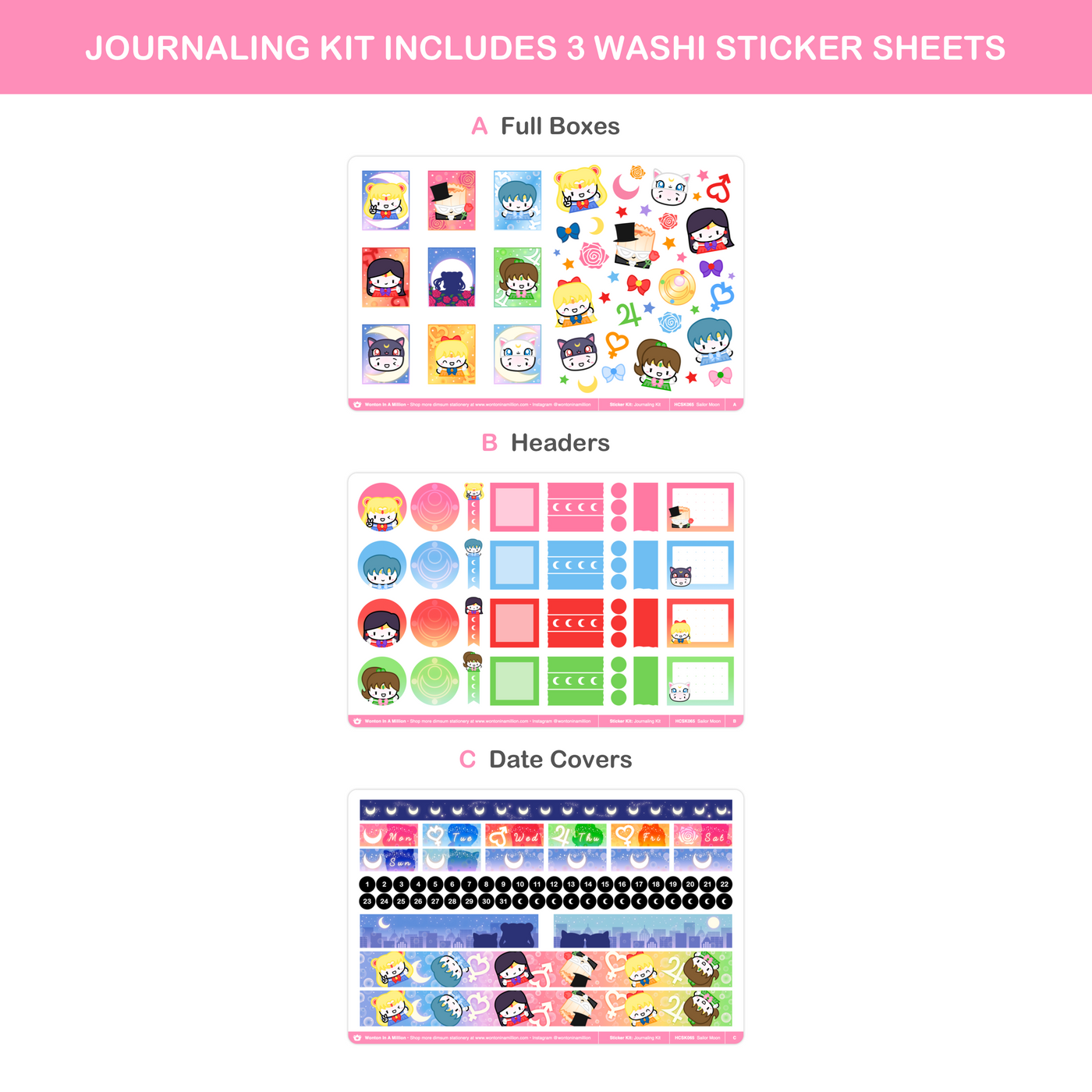 HCSK065 | Sailor Moon (Journaling Kit)