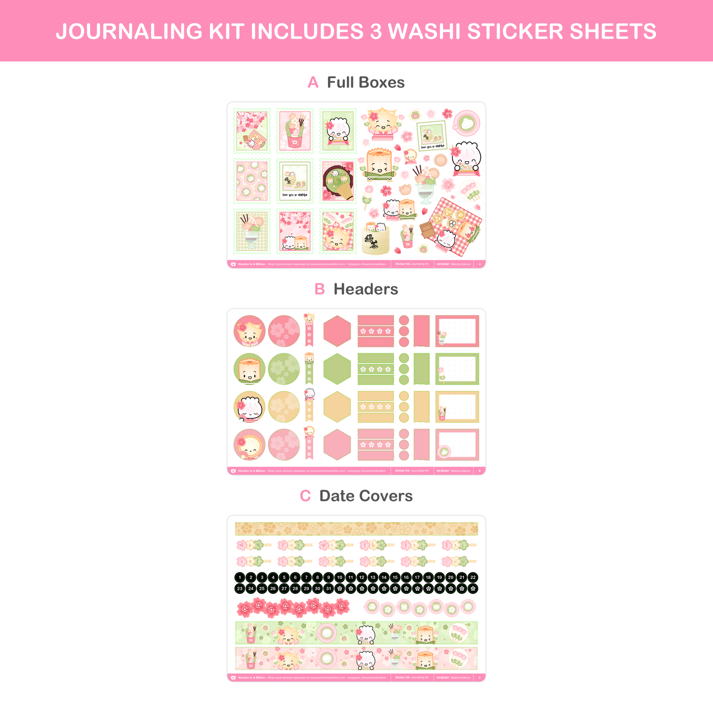 Matcha Sakura (Journaling Kit)