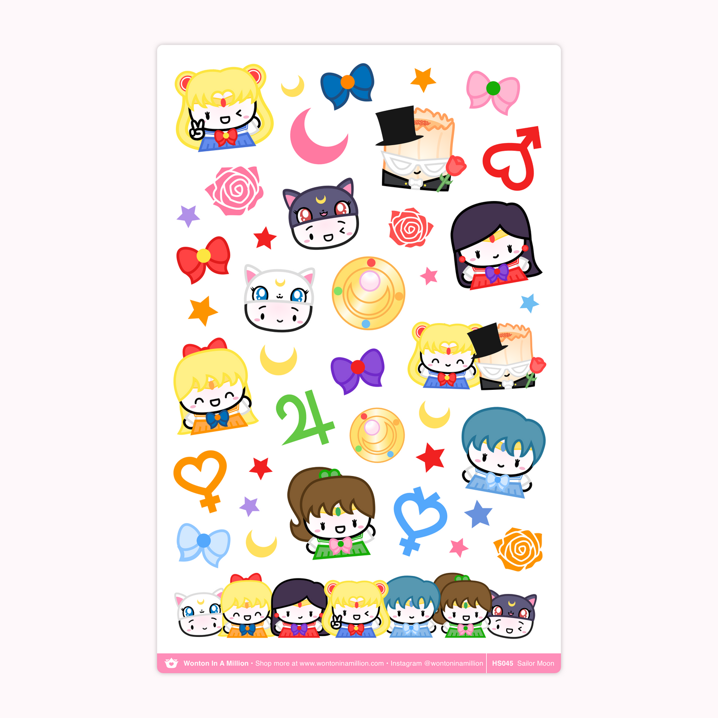 Sailor Moon Washi Stickers