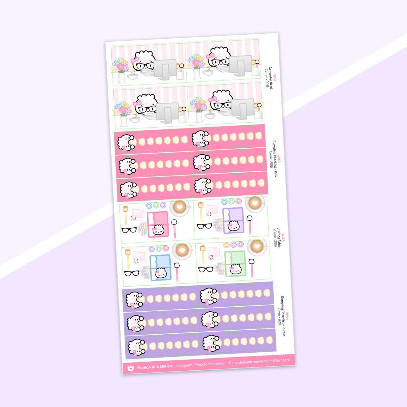 Washi Strip Stickers - (35) Functional Collection (2019) (Part 2 of 2)