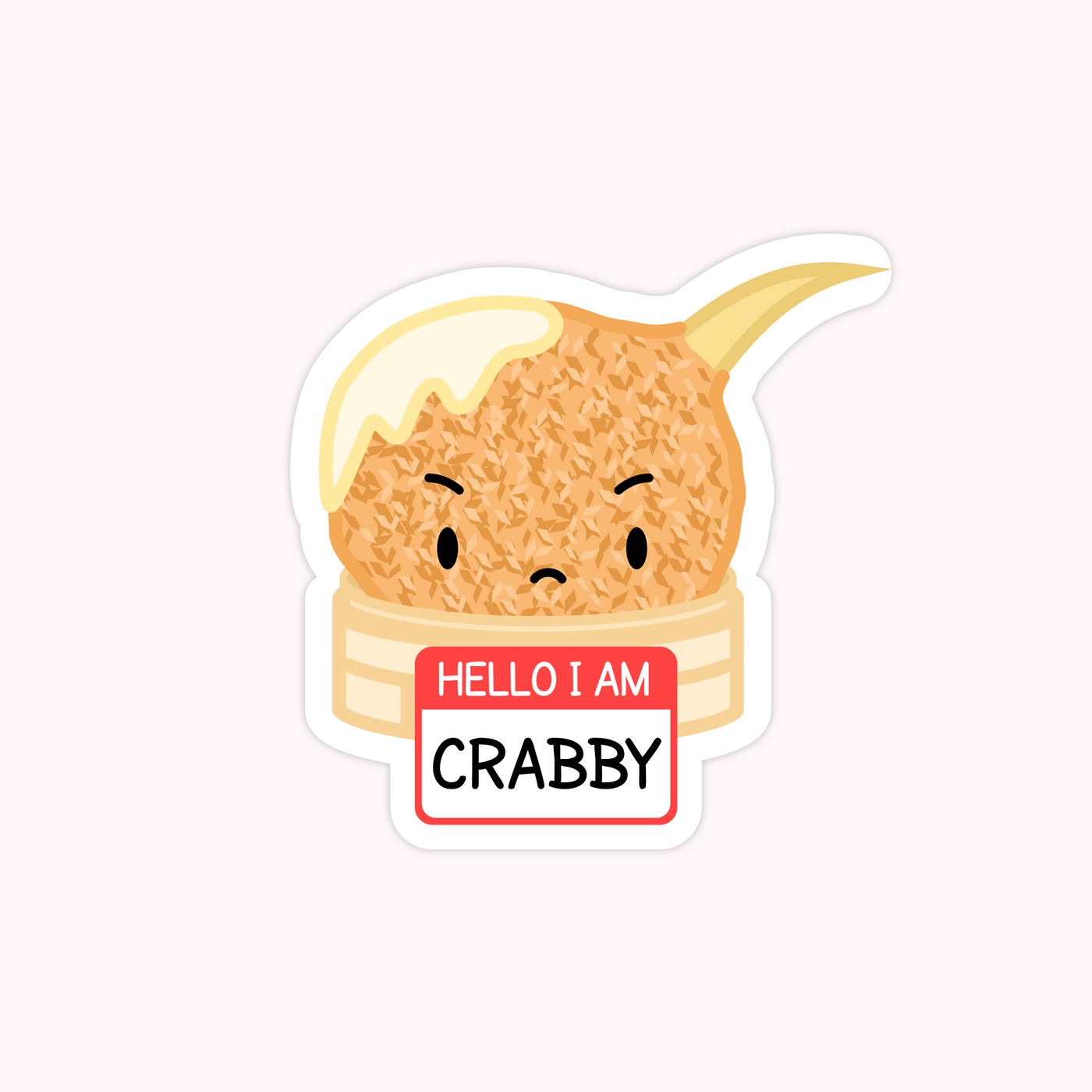Hello, I'm Crabby Vinyl Sticker