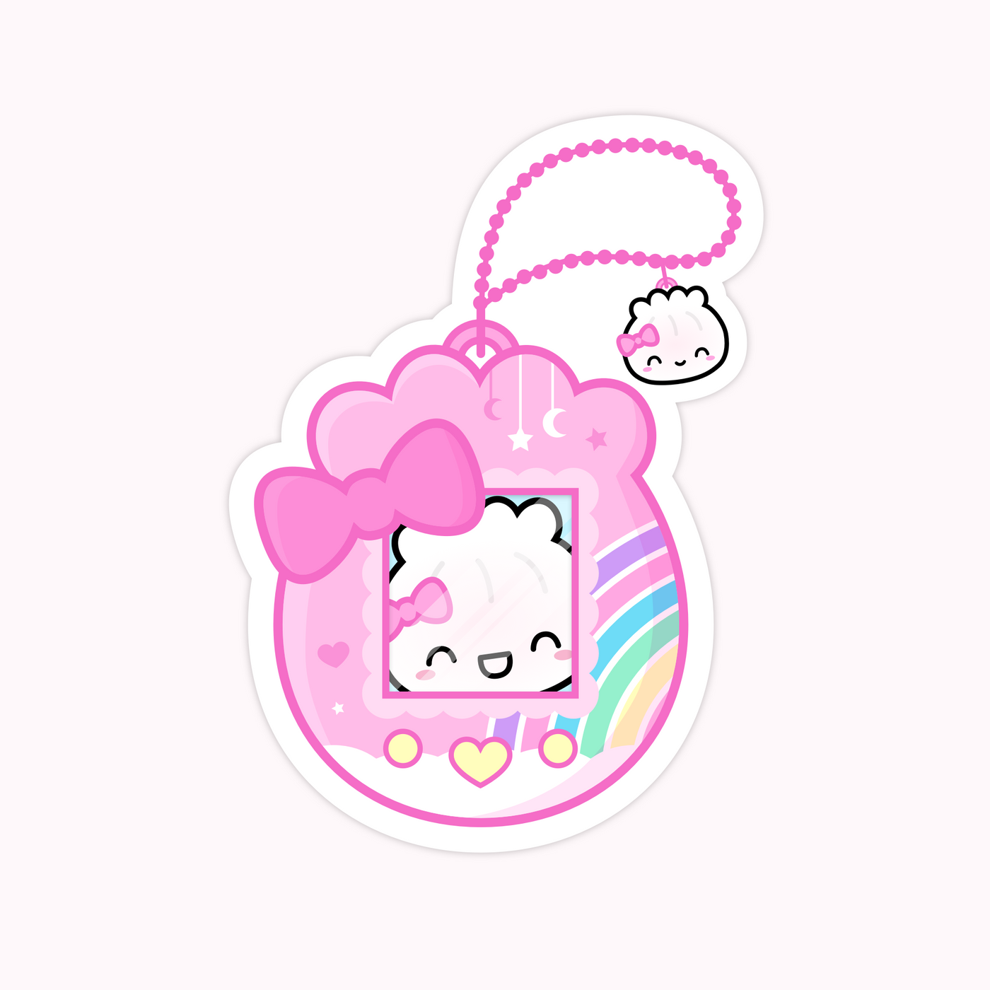 90's Baby - Steamie Tamagotchi Laptop Vinyl Sticker