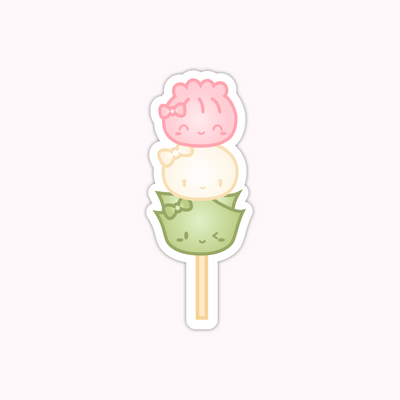 Matcha Sakura - Dango Laptop Vinyl Sticker
