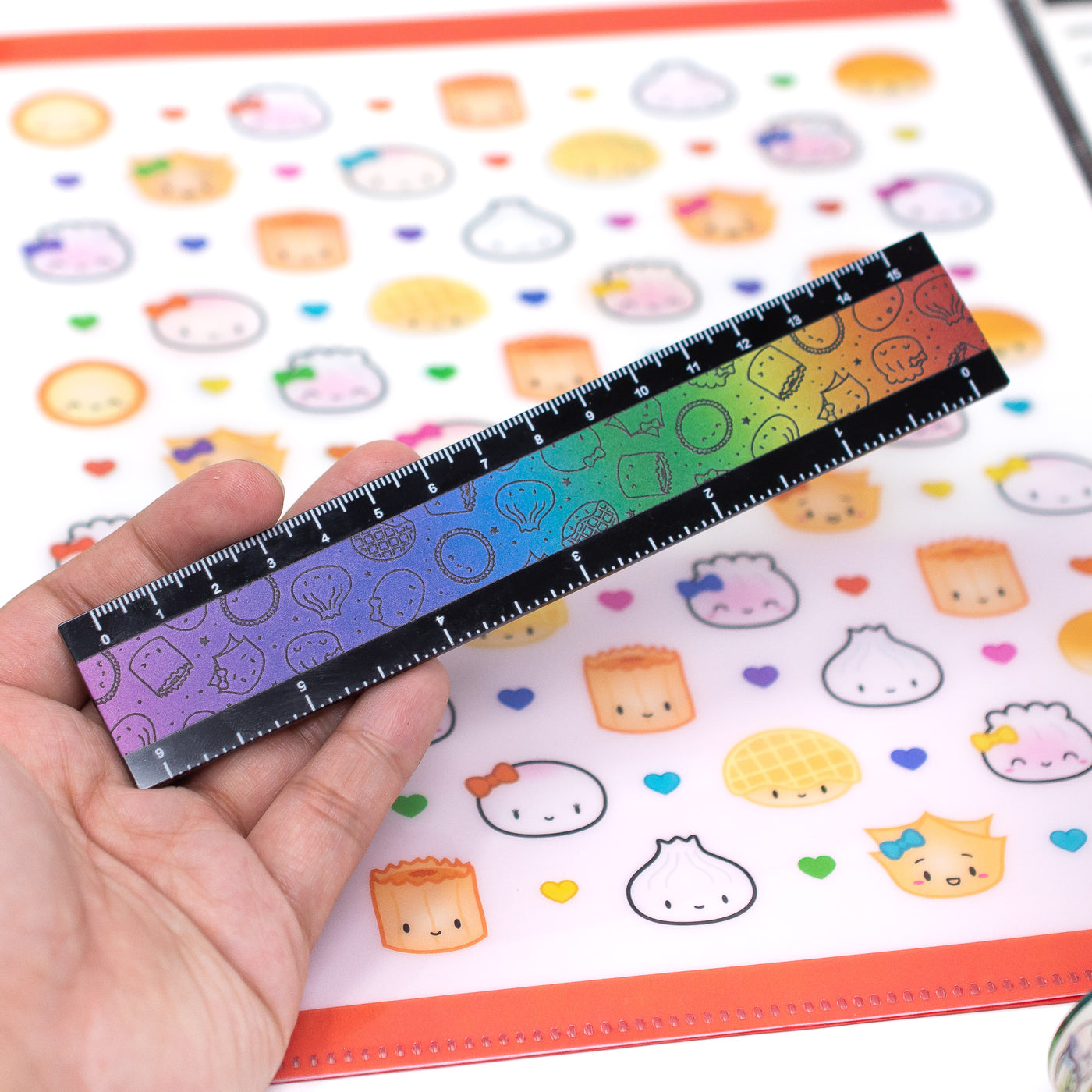 RULER001 | Rainbow Steam Team 6" Ruler