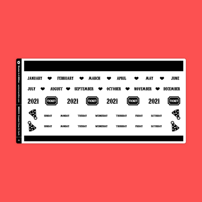 Greatest Chow On Earth Monthly Sticker Kit (A5W)