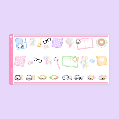 Planner Nerd Monthly Sticker Kit (A5W)