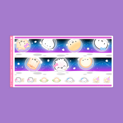 Nebula Galaxy Monthly Sticker Kit (A5W)