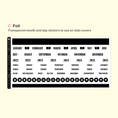 Class Time Monthly Sticker Kit (A5W)