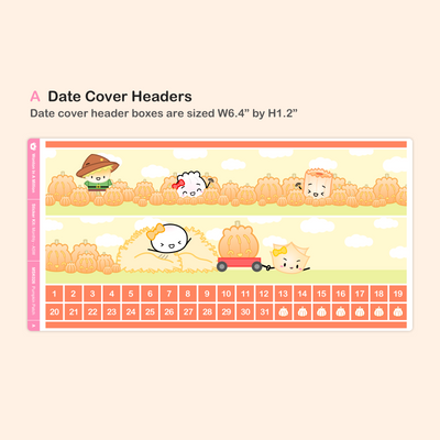 Pumpkin Patch Monthly Sticker Kit (A5W)
