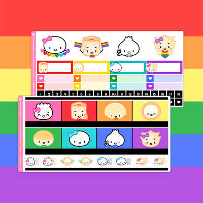 Rainbao Love Monthly Sticker Kit (A5W)