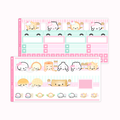 Ice Cream Shop Monthly Sticker Kit (A5W)