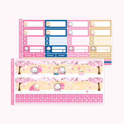Sakura Monthly Sticker Kit (A5W)