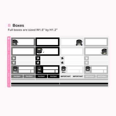 Ninja Monthly Sticker Kit (A5W)