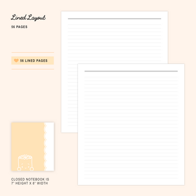 N049 | Lined Notebook (A5W)