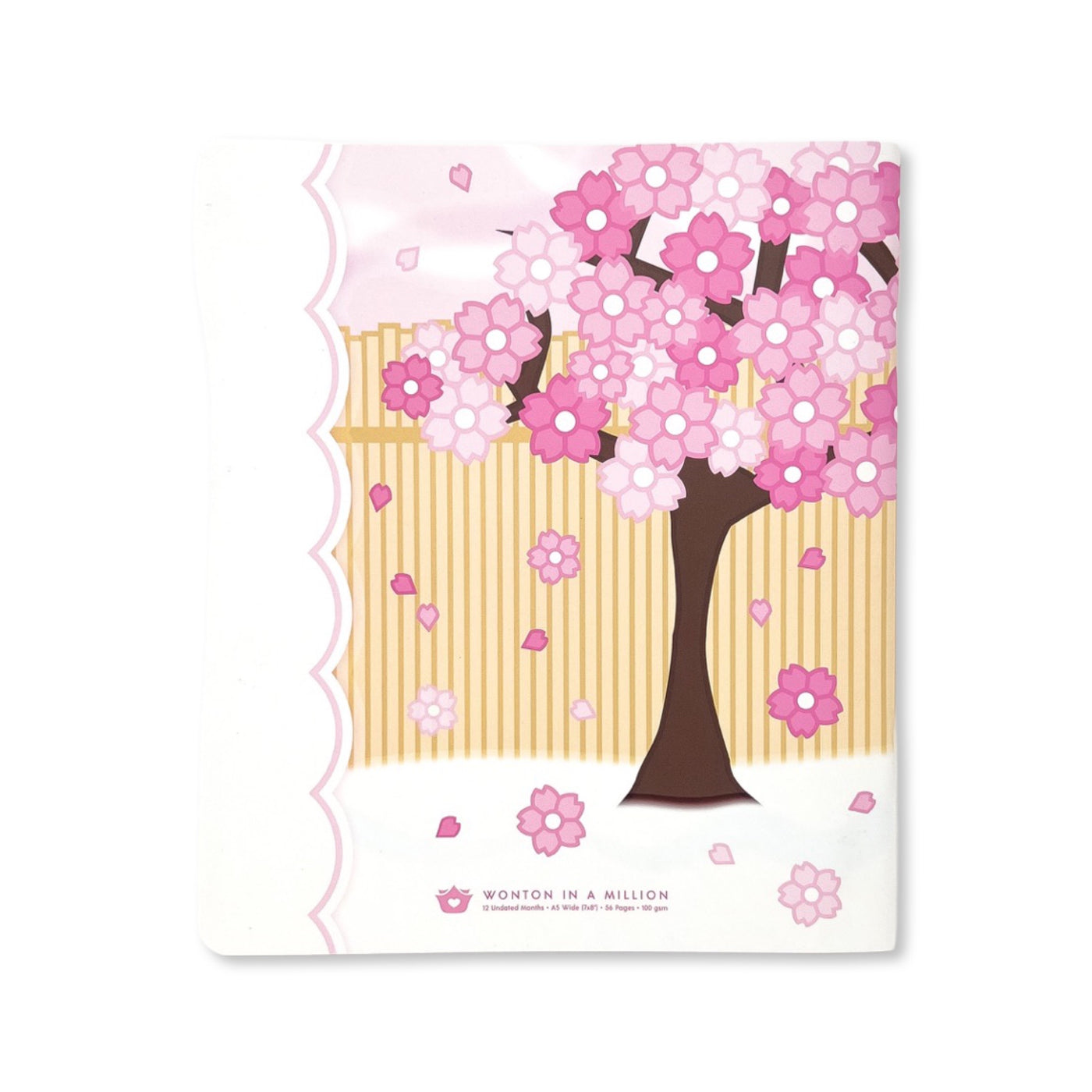 N093 | Sakura - Undated 12-Month Monthly Planner (A5W)