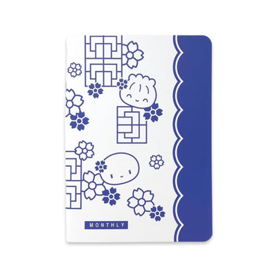 N111 | Porcelain - Undated 12-Month Monthly Planner (B6)