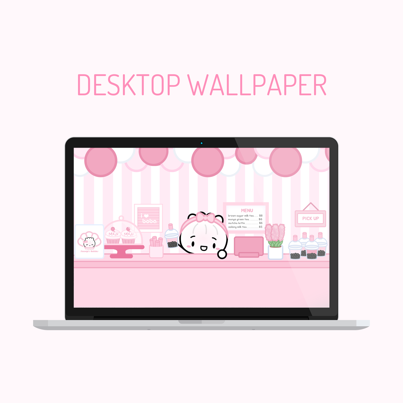[2023-04] Boba Shop Desktop Wallpaper