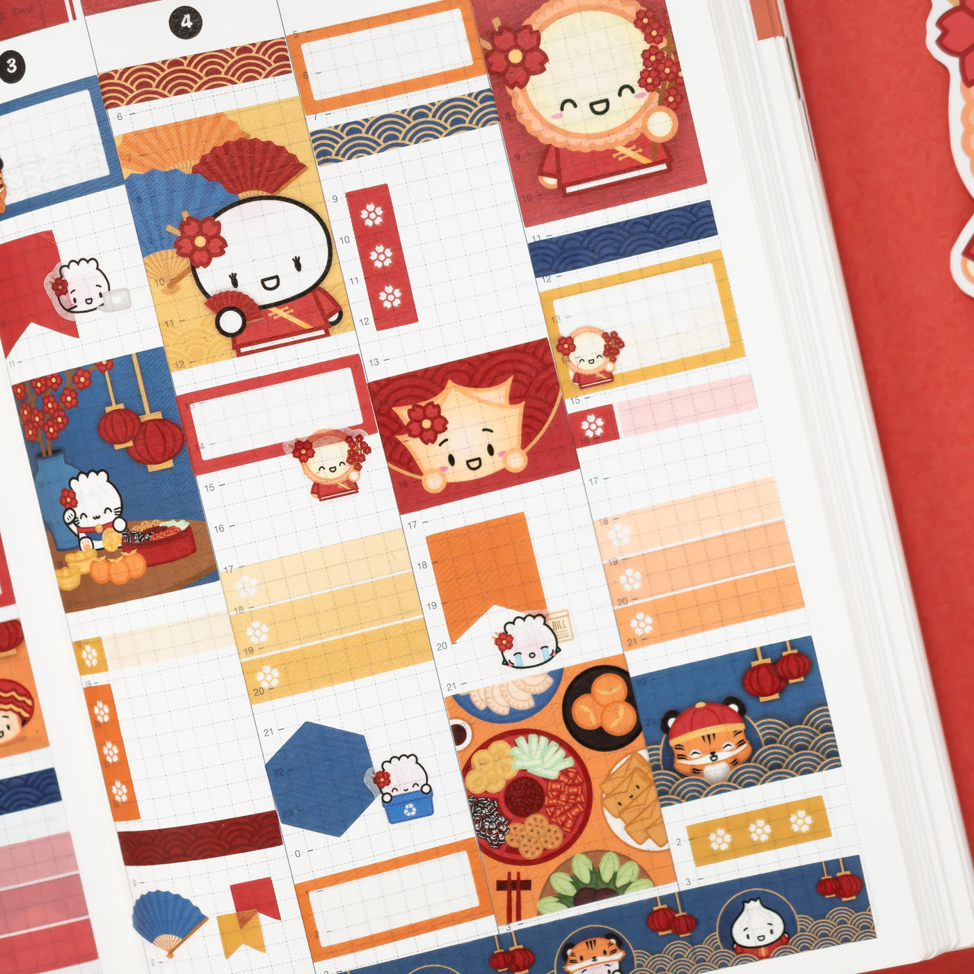 Year Of The Tiger Weekly Sticker Kit (Hobonichi Cousin)