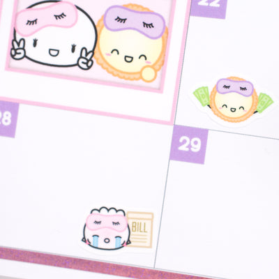 Pajama Party Monthly Sticker Kit (A5W)