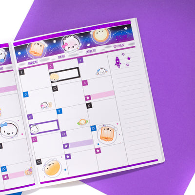 Nebula Galaxy Monthly Sticker Kit (A5W)