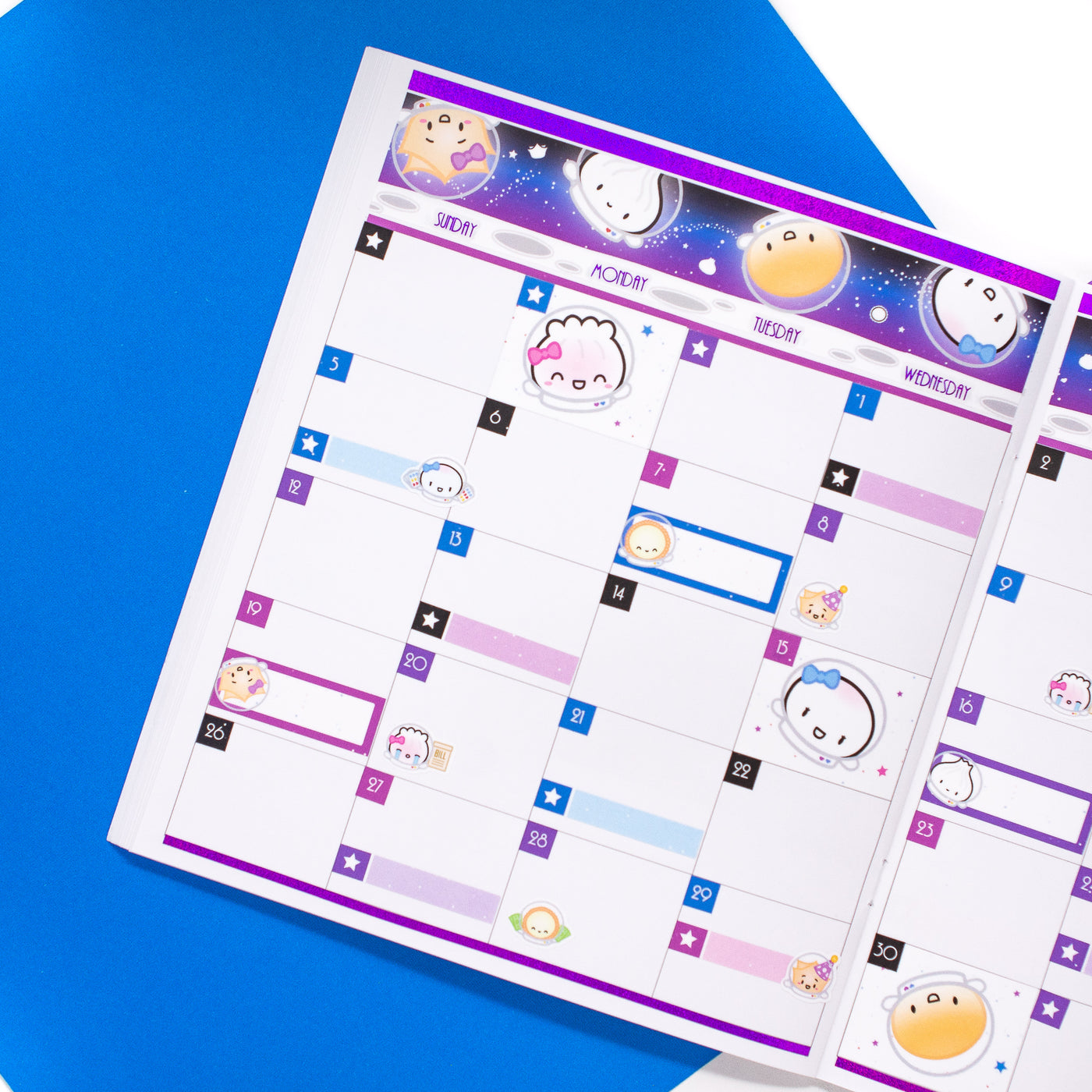 Nebula Galaxy Monthly Sticker Kit (A5W)