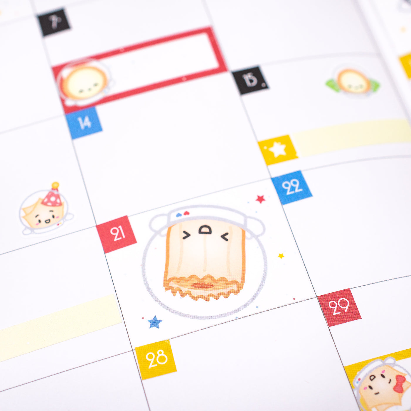 Retro Galaxy Monthly Sticker Kit (A5W)
