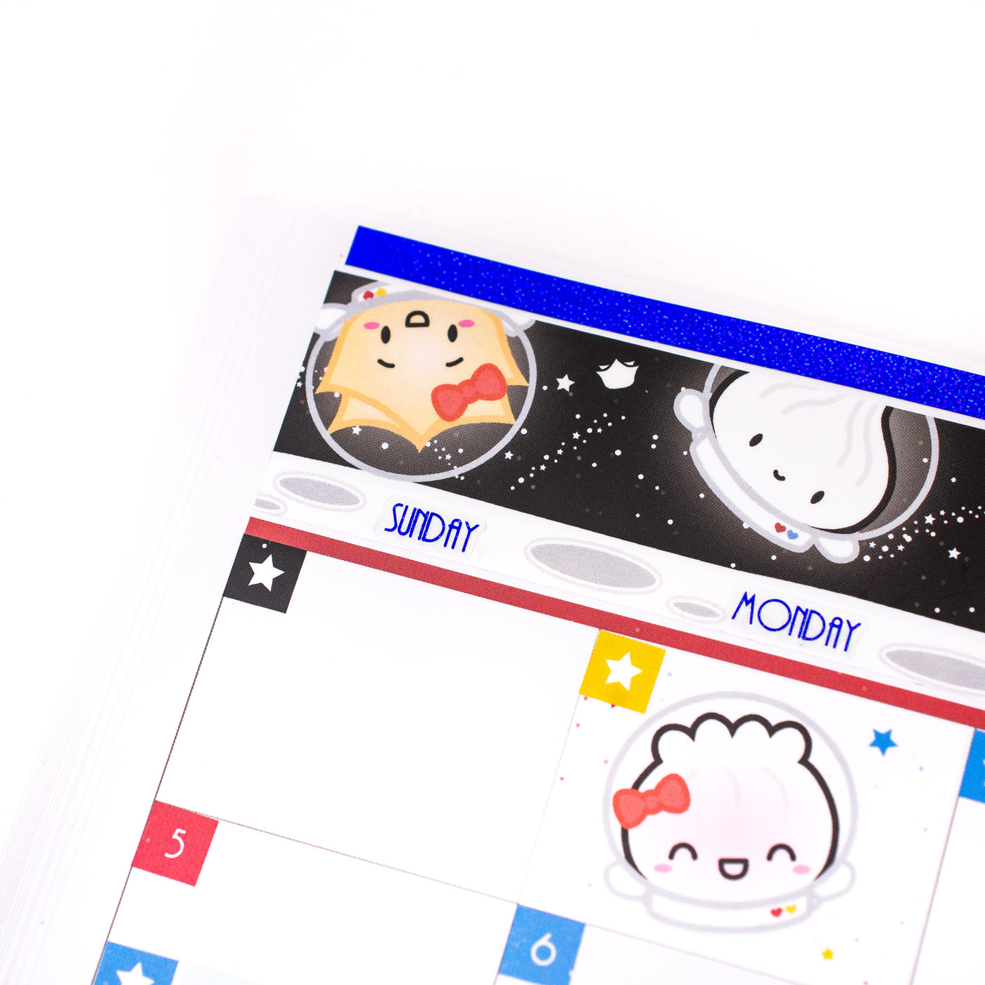 Retro Galaxy Monthly Sticker Kit (A5W)