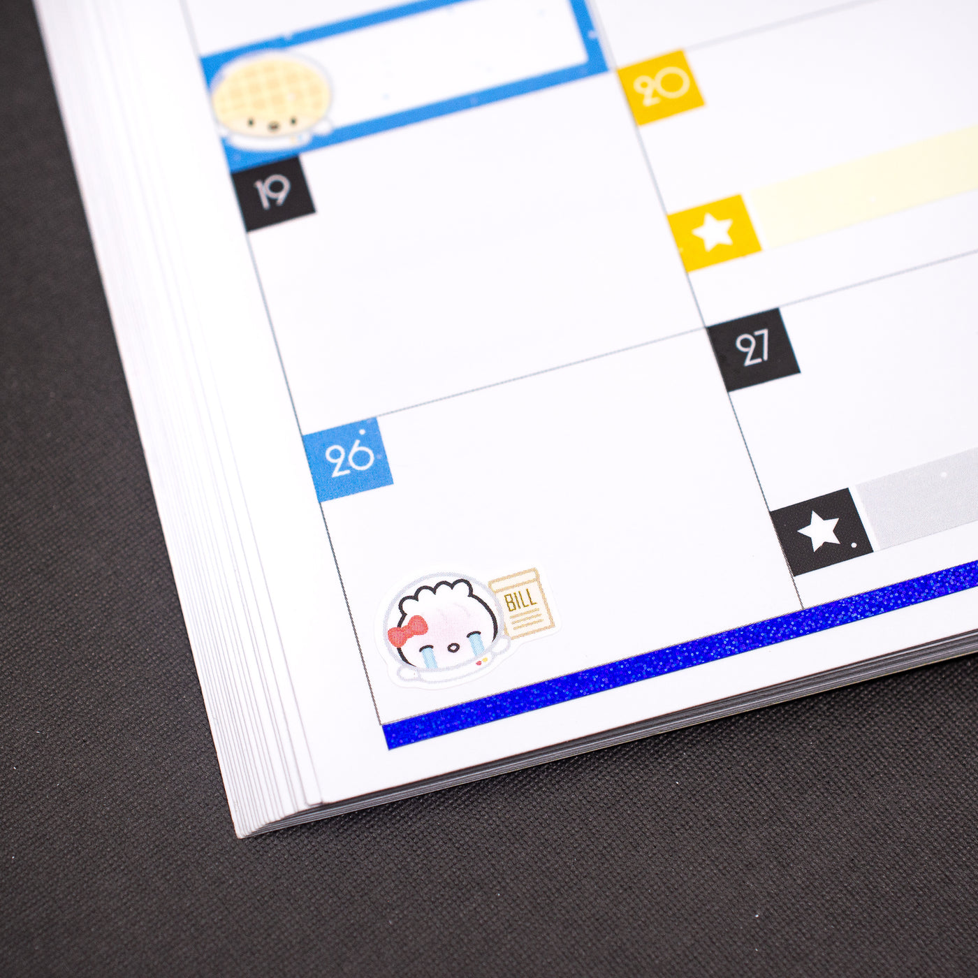 Retro Galaxy Monthly Sticker Kit (A5W)
