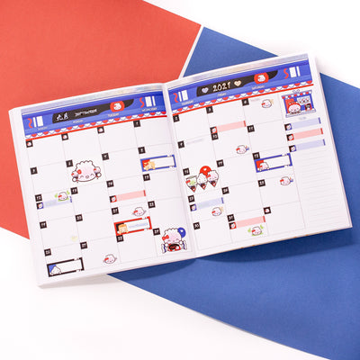 White Dumpling Candy Monthly Sticker Kit (A5W)
