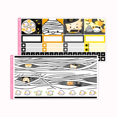 Halloween Party Monthly Sticker Kit (A5W)