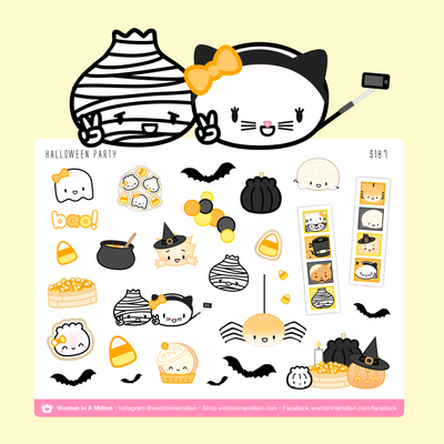 Halloween Party Stickers