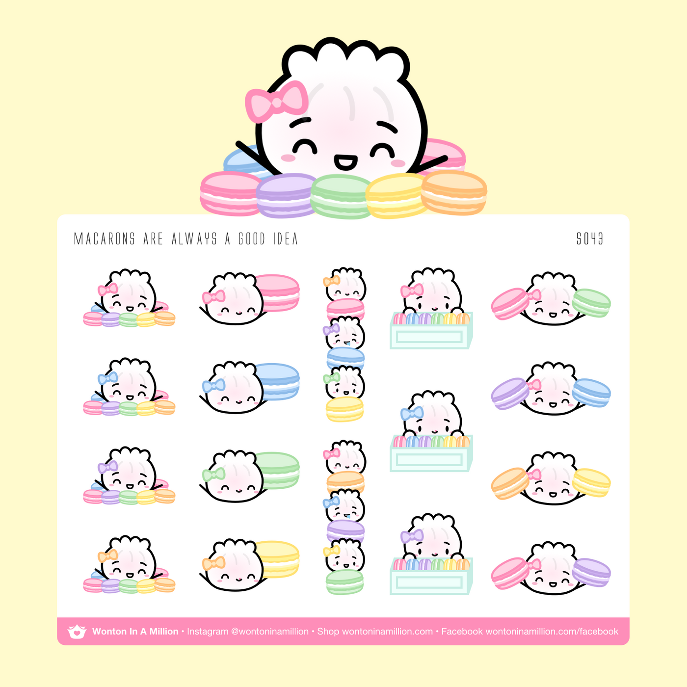 S043 | Macarons Stickers