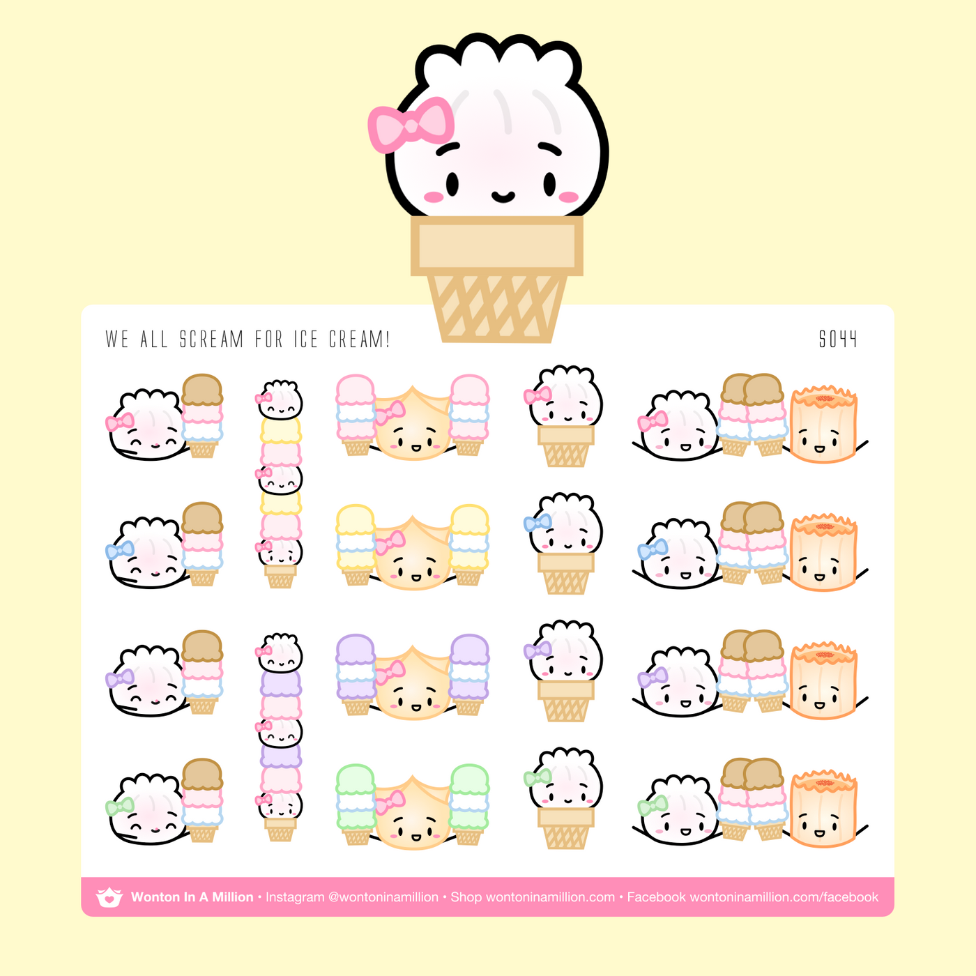 Ice Cream Stickers