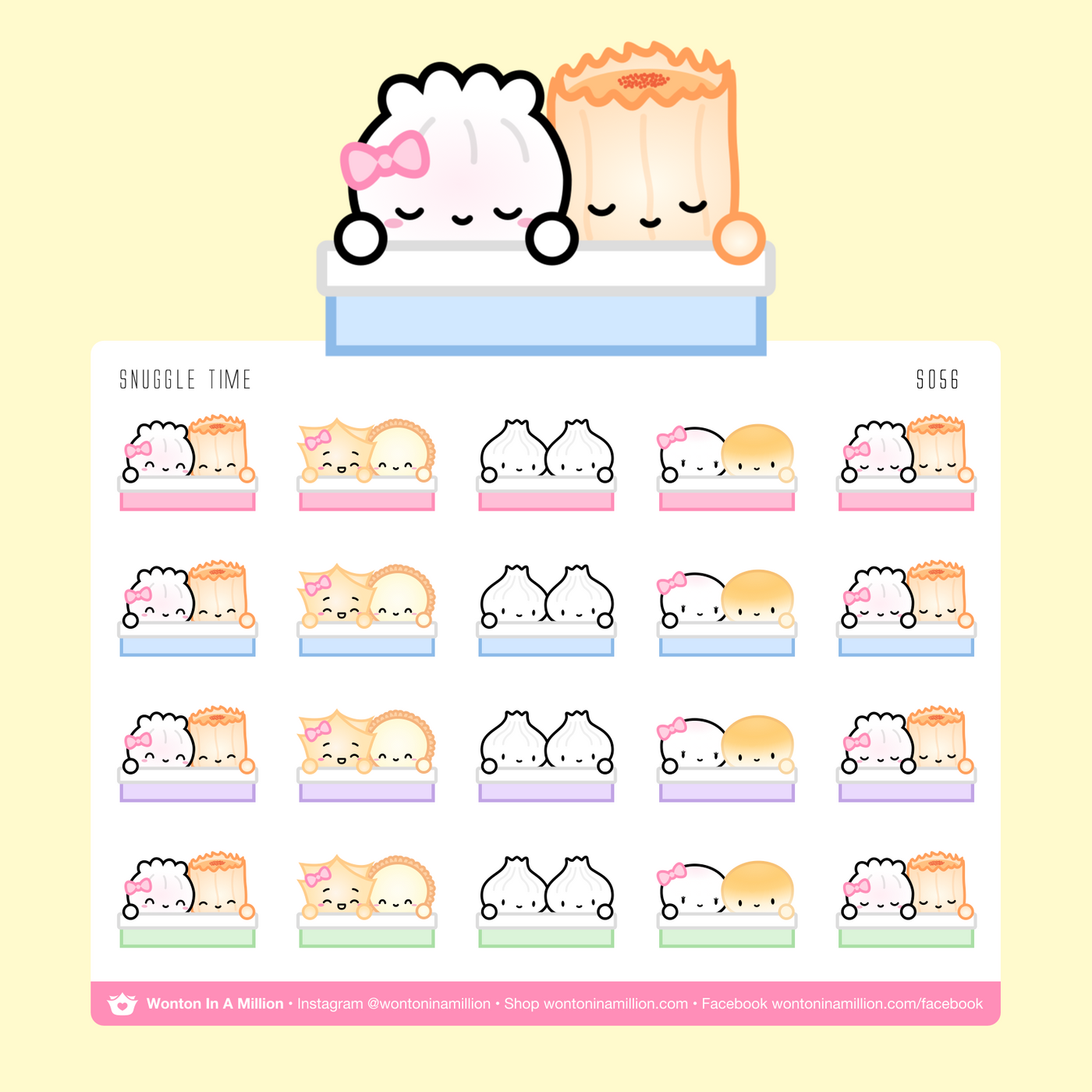 Snuggling Stickers