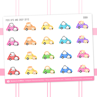 Back To School - Pickup and Dropoff Stickers