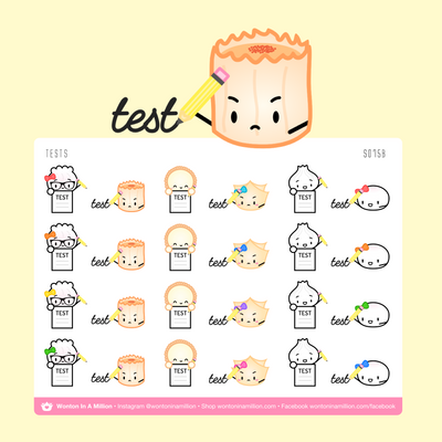 Back To School - Test Day Stickers