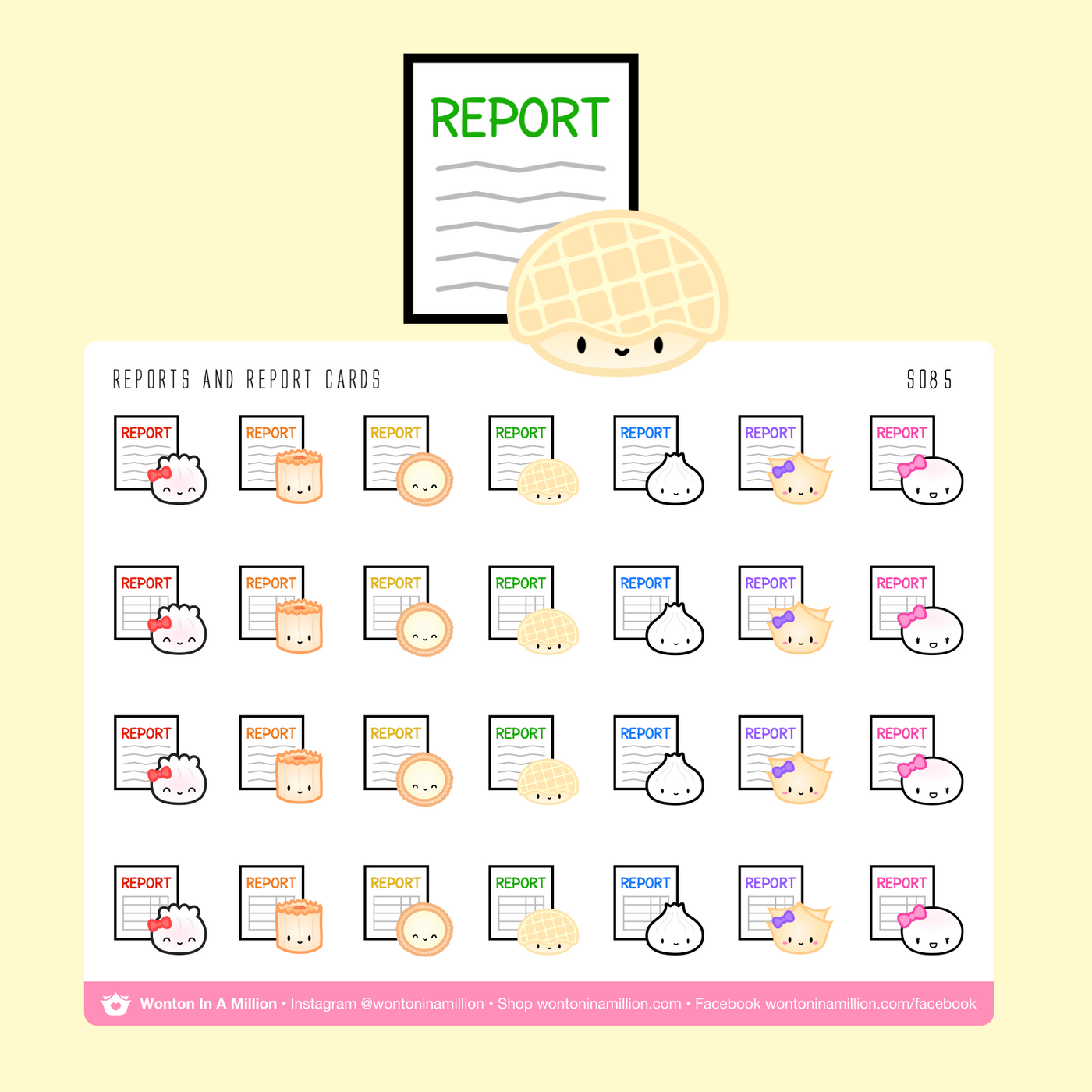 S085 | Back To School - Reports and Report Card Stickers